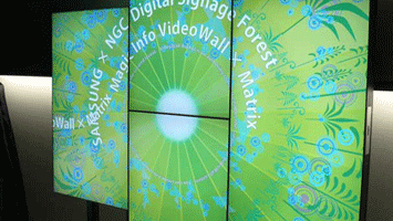 日商電子與日本三星的數(shù)字標牌系統(tǒng)可靈活配置多個液晶顯示器