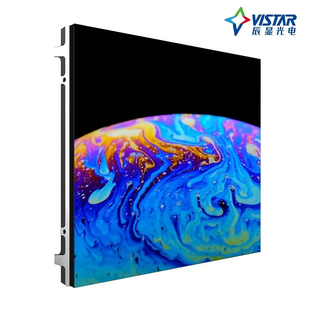 辰顯光電成功點亮國內首款27英寸TFT基P0.7 Micro-LED拼接箱體