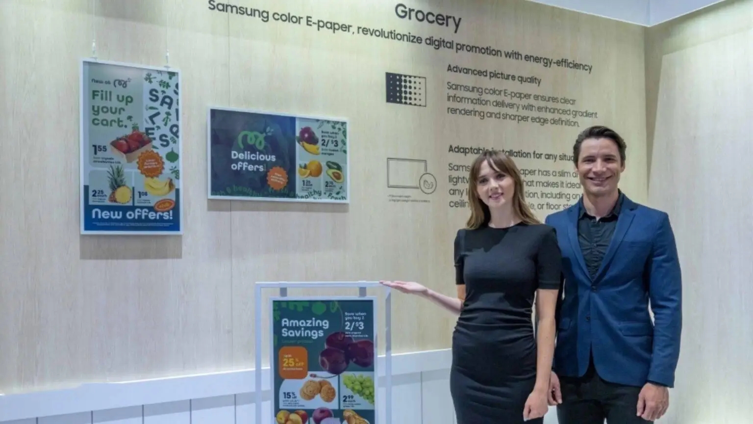 三星展示旗下首款彩色電子紙顯示屏，顯示內(nèi)容幾乎不耗電